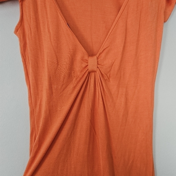 Ted Baker London orange low back bow shoulders mini dress size 0 - Picture 9 of 10